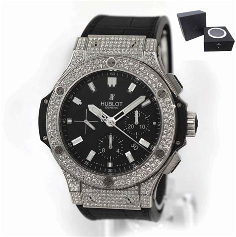 mens diamond hublot watches|hublot diamond bezel.